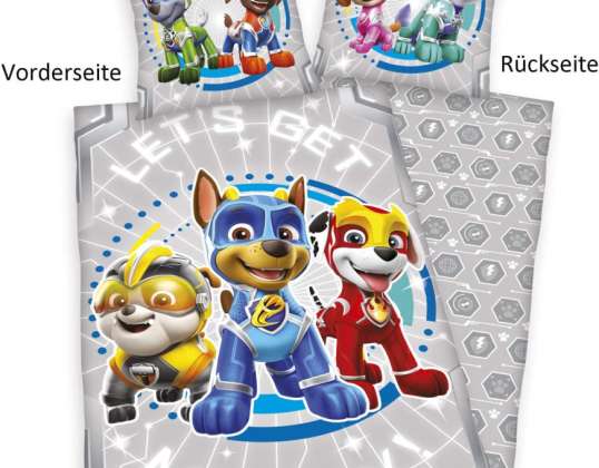 Paw Patrol Glød i mørket Sengetøy Renforcé 80 x 80 135 x 200 cm