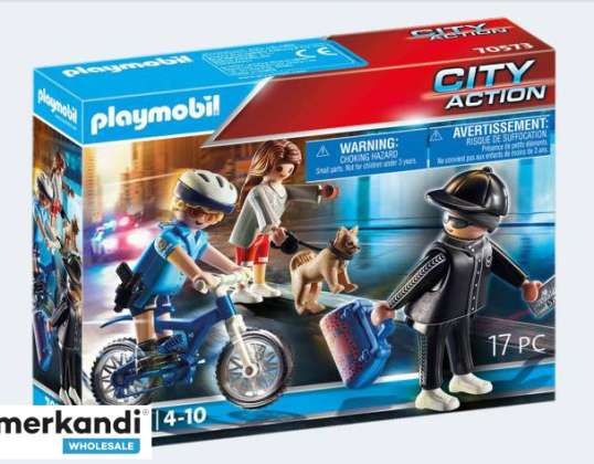 PLAYMOBIL® 70573 Playmobil Politie Fiets Achtervolging Dief