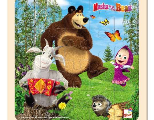 Bino & Mertens Masha and the Bear Puzzle with Böcklein 20 pieces