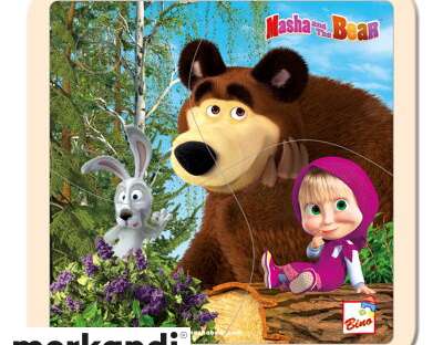 Bino & Mertens Masha and the Bear Puzzle with Rabbit 4 pieces