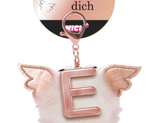 Nici 46974 Letter E Peluche Pompón con Alas Bolso Colgante