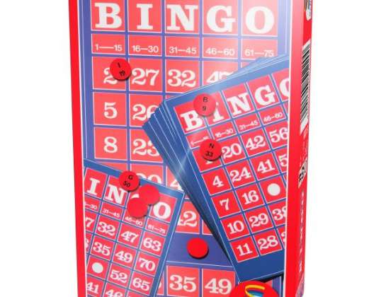 Bingo apporte-jeu dans la boîte en métal