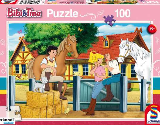 Bibi & Tina Auf dem Martinshof 100 Teile Puzzle