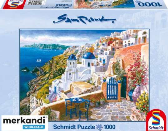 Sam Park Utsikt over Santorini 1000 Piece Puzzle