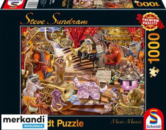 Steve Sundram Muzica Mania 1000 piese Puzzle