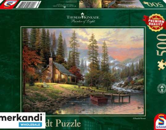 Thomas Kinkade House in the Mountains 500 Piece Puzzle