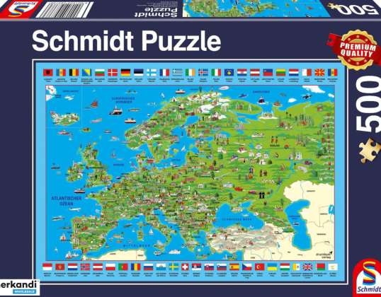Descubre Europa Puzzle de 500 piezas