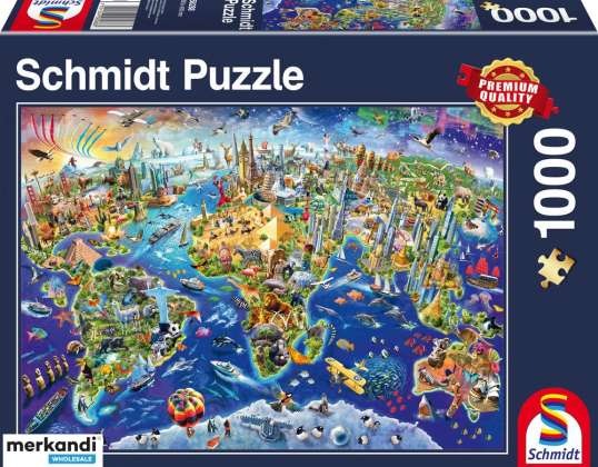 Entdecke unsere Welt   1000 Teile Puzzle