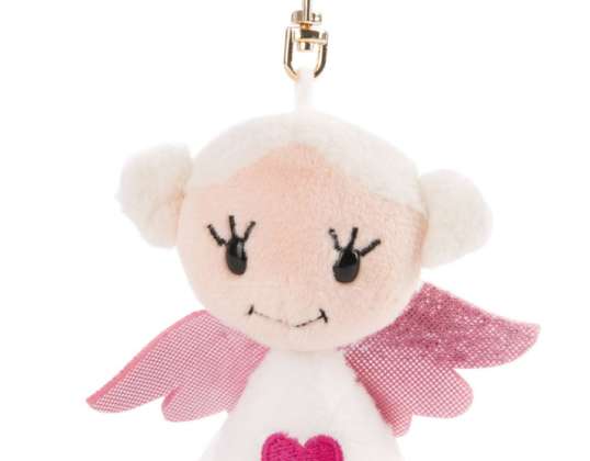 Nici 47060 Guardian Angel med hjerte 9 cm Bb nøkkelring