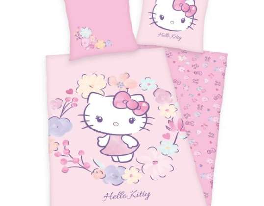 Hello Kitty sengetøy Renforcé 80 x 80 / 135 x 200 cm