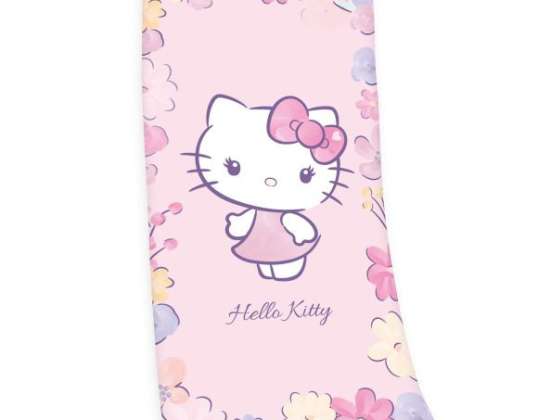 Hello Kitty badehåndkle velur 75 x 150 cm