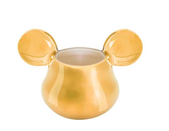 Disney   Mickey Mouse Deluxe 3D goldiger Eierbecher in Geschenkpackung