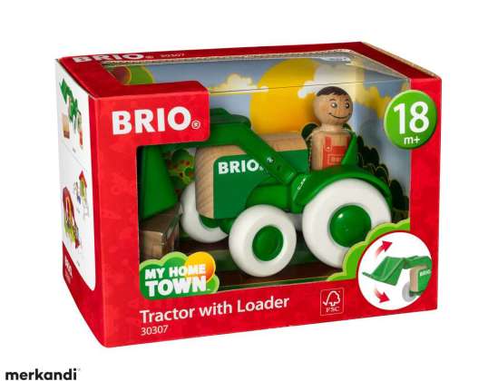 BRIO 30307 Tracteur My Home Town avec chargeur frontal
