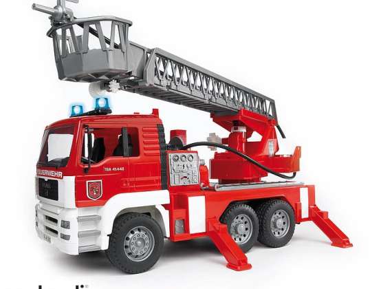 Brother 02771 MAN TGA fire brigade with turntable ladder 1:16