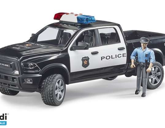 Brother 02505 RAM 2500 Police Pickup with Policeman 1:16