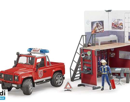 Brother 62701 Fire Station with Land Rover Defender