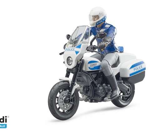 Hermano 62731 bworld Scrambler Ducati Police Motorcycle 1:16
