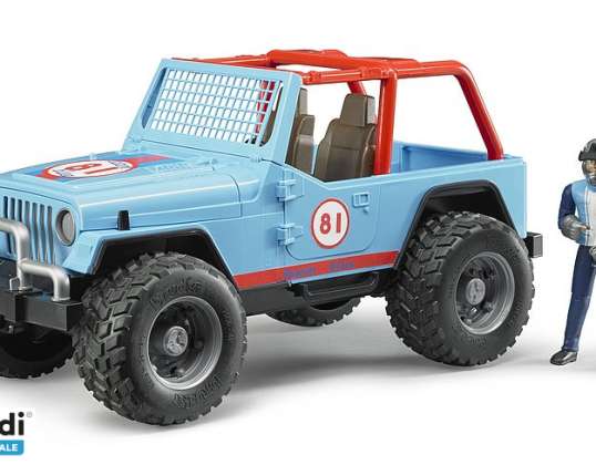 Brother 02541 Jeep Cross Country Racer blue with racer 1:16