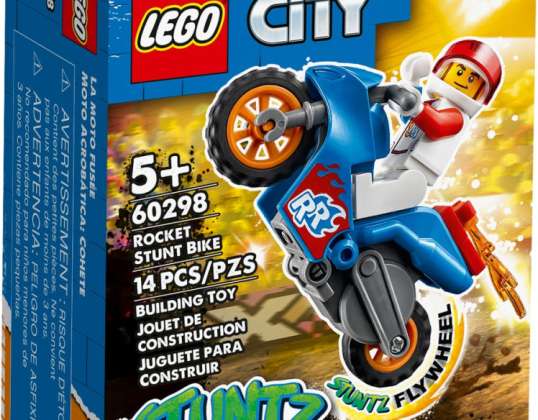 ® LEGO City 60298 Bicicletă rachetă cascadorie