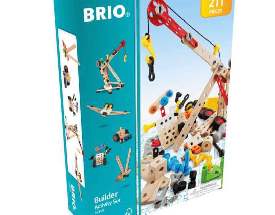 BRIO 34588 Строитель Детский садовый набор 211 шт.