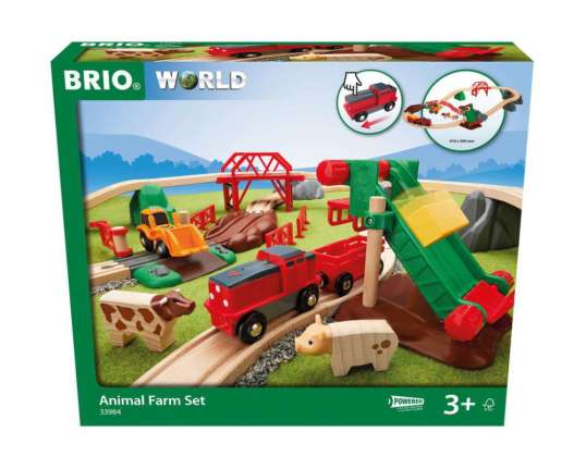 BRIO 33984 Gran conjunto de granjas de trenes BRIO