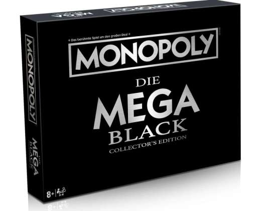 Zwycięskie ruchy 46226 Monopoly: Mega Black Edition Gra planszowa