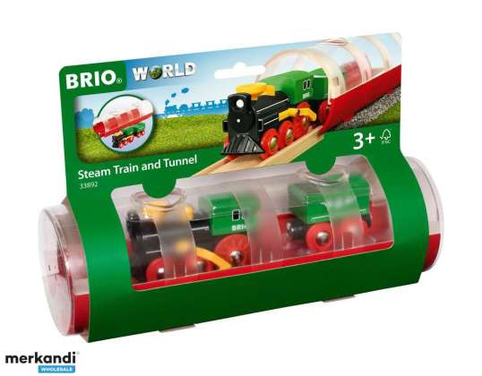 BRIO 33892 Tunnel Box Steam Locomotive Train