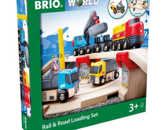 BRIO 33210 Közúti és vasúti kőrakodó készlet