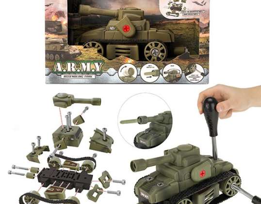 Toi Toys 15111A ARMY Set di costruzione di carri armati militari