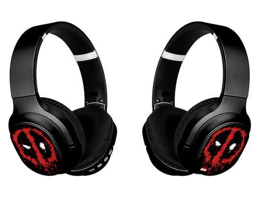 Wireless Stero Headphones with micro Deadpool 001 Marvel Black