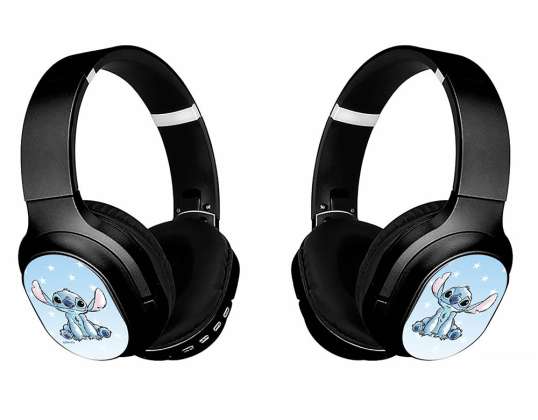 Wireless Stero Headphones with micro   Stitch 001 Disney Blue