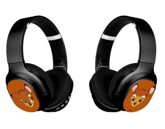 Wireless Stero Headphones with micro   Bambi 001 Disney Orange