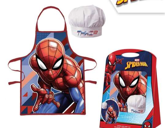 Marvel Spiderman   Kochschürze   Hut