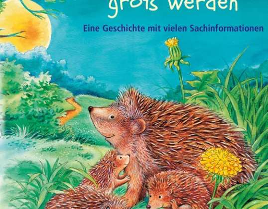 An animal story with lots of factual information Reichenstetter How little hedgehogs grow up with CD