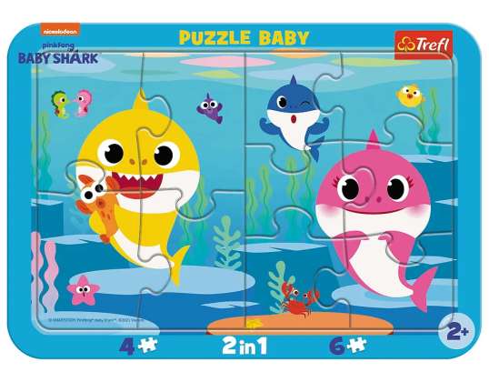 Happy Sharks Baby Puzzle 2en1 4 6 pièces