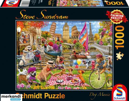 Steve Sundram   Hundewahnsinn   1000 Teile Puzzle