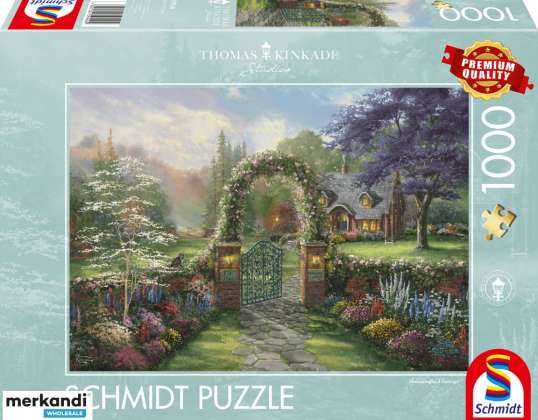 Thomas Kinkade kolibri kotedža 1000 gabalu puzle