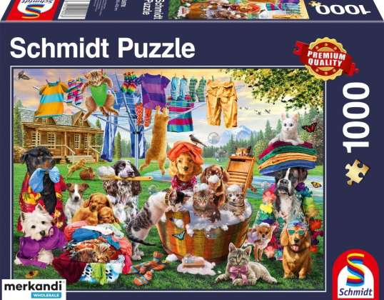 Crazy Pet Garden 1000 piese Puzzle