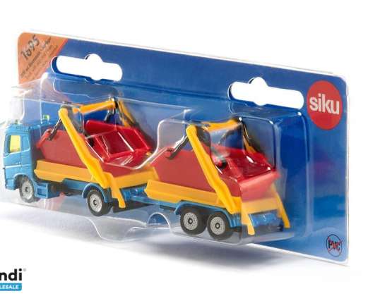 Vrachtwagen met skip en trailer Modelvoertuig Siku 1695