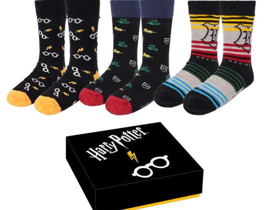 Harry Potter 3-pakning sokker for kvinner