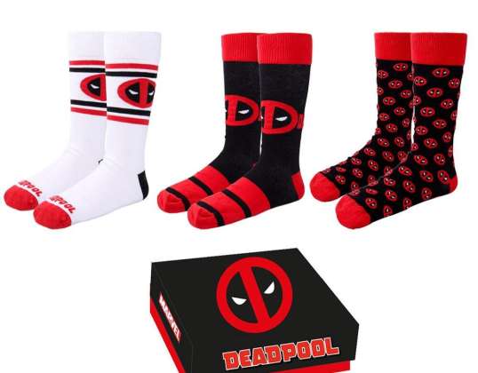 Marvel: Deadpool 3 Pack Socks