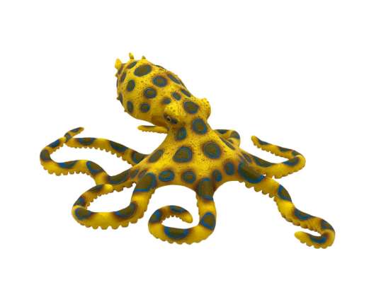 Bullyland 67510 Blue Ring Octopus Figurine