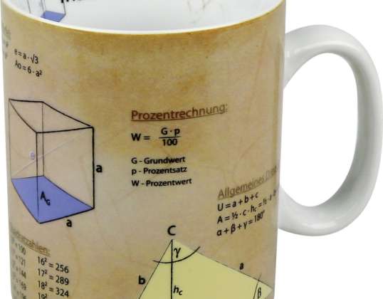 Wissensbecher Mathematik dt.  Mug / cup 490 ml