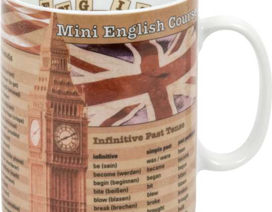 Mini english course en.  Mug / cup 490 ml