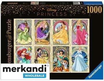 Disney Princess Nouveau Art Princesses Puzzle 1000 dílků