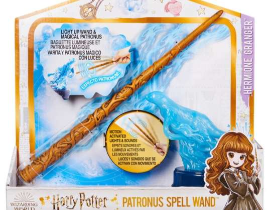 Wizarding World Harry Potter Wand by Hermione Granger with Patronus figure
