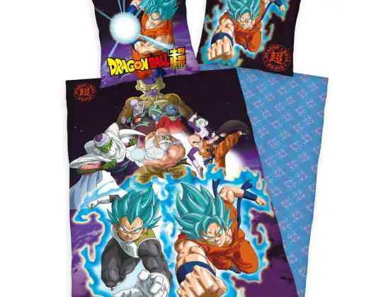 Dragon Ball vendbart sengetøy Renforcé 80 x 80 135 x 200cm