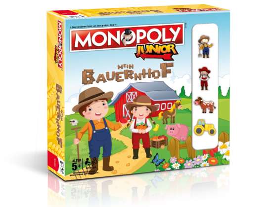 Movimientos ganadores 44819 Monopoly Junior: Mi juego de mesa de granja