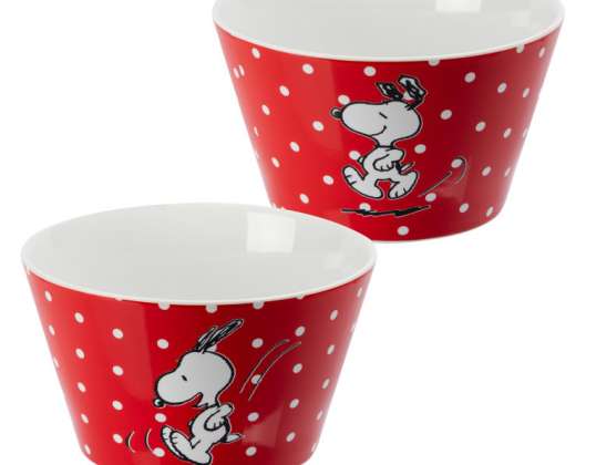 Snoopy "Red Dots" gabonapehely 500 ml