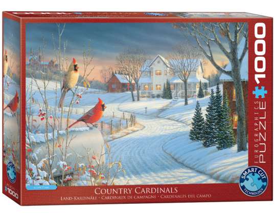 Country Cardinals by Sam Timm 1000 Piece Puzzle